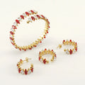Wholesale 18K Gold Plated Stainless Steel Zircon Fashion Bracelet Gleaming Adjustable Luxury Womens Jewelry