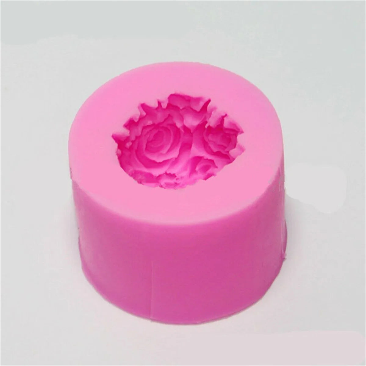 Flower Ball 3D Rose Shaped Silicone Decorative Soap Candle Molds Mould Crafts