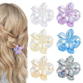 4cm Laser Egg Flower Hair Claw Clip Colorful Floral Hair Accessory for Women Hot-Selling Flower Hair Clips