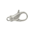 Wholesale Customized Strong Big Sterling Silver Flower Printed Lobster Clasp Keychain Findings Lock for Bracelet Fine Jewelry