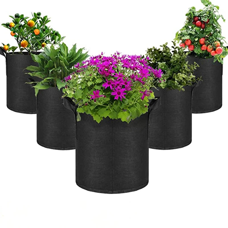Wholesale 7 Gallon Non-Woven Breathing Plant Grow Bag Nursery Fabric Grow Pot for Garden Feel Good Felt Grow Bags