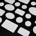 Factory Supply White Blank Ceramic Chips Differnce Size Multi Style Round Oval Octagon Rectangle Custom logo Casino Chip Molds