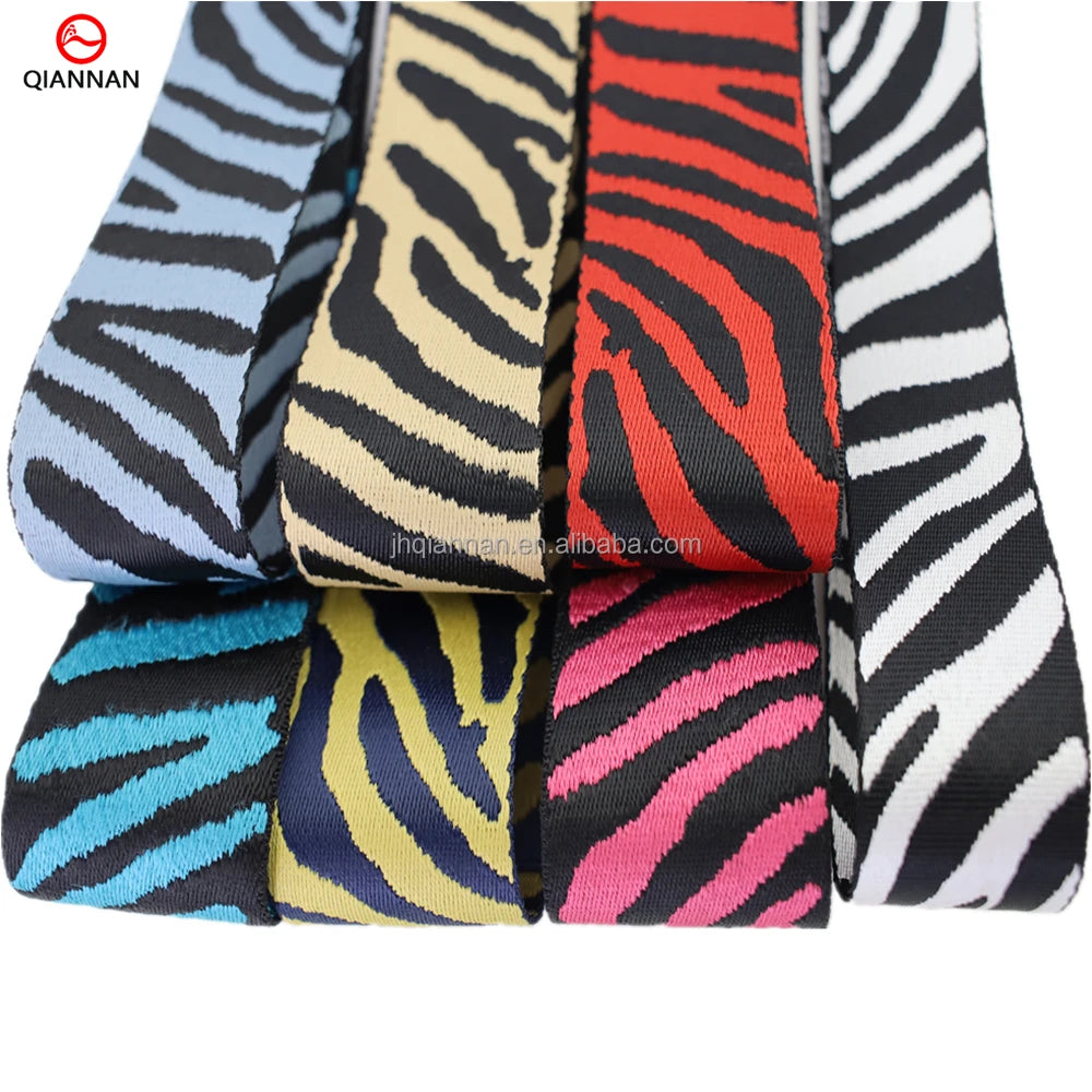Factory Spot Supply 38 / 50 mm Wide Jacquard Webbing Bag Strap Musical Instrument  Strap Shoes and Hats Decorative Accessories