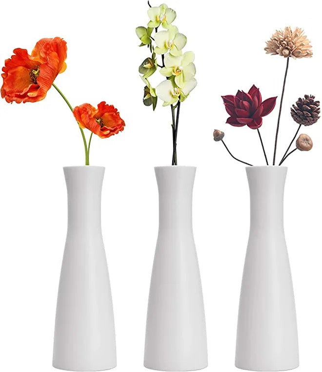 Hot Sell  8.27Inch Tall Skinny Vase Ceramic DIY Vases for DecorBud Flower Vases for Centerpieces