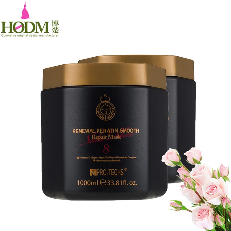 PRO-TECHS Organic Renewal Keratin Protein Collagen Hair Mask for Therapy Hair Smoothing Treatment After Shampoo