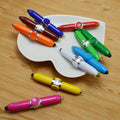 Multi Function Promotional Fancy 4 in 1 Flying Fidget Spinner Stylus Ball Pen with Led Light
