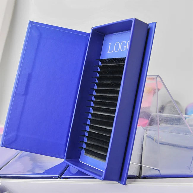 Matte Black Lash Trays Individual Eyelash Lash Extensions Easy Fan Lash Extensions Russian Las Extension