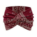 14 cm Fashionable Print Knotted Headband Elastic Wide Non Slip Workout Yoga Sport Headband for Women Great Gift Idea