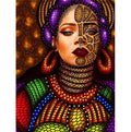 LS Hot DIY 5D Full Diamond Mosaic Kit African Beauty Girl Portrait Hot Canvas Printed for Adults