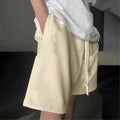High Street Men's Sports Shorts Knee Length GYM Shorts for Men Casual French Terry Fleece Men Shorts