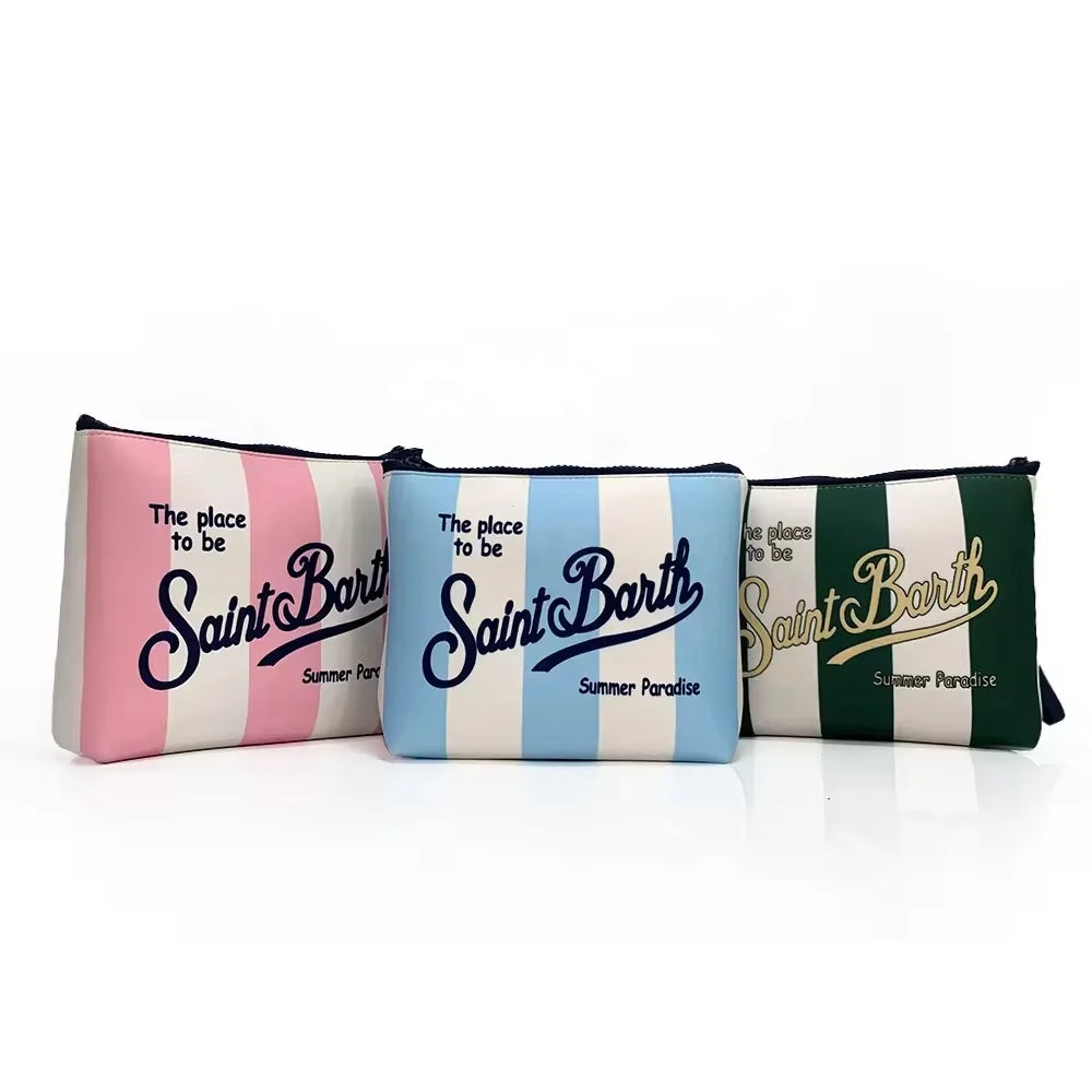 Custom Logo Makeup Bags Waterproof Neoprene Toiletry Bag for Women Travel Towel Pouch Wholesale Cosmetic Bag
