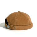 High Fashion Customizable Dobby Poplin Corduroy Woven Label Docker Brimless Cap Hand Embroidered Oxford Leopard Sporty Dot
