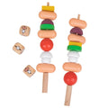 Wooden Toy Wood Block Beads Montessori Early Develop Colorful Shape Color Match Skewer Game