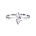 Fine Jewelry Eternity Finger Ring Cubic Zirconia 925 Sterling Silver Minimalist Engagement Rings for Women Jewellery