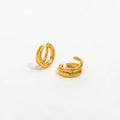 JOOLIM  High End 18K Gold Plated Stainless Steel Earring Cuff Gold Jewelry Wholesale Tarnish Free & Waterproof