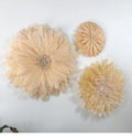 Brown Wholesale Modern Nordic Boho African Wall Art Feather Juju Hat Wall Decor for Sale Home Decor Christmas Living Room