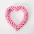Customized Pet Holiday Toy Dog Rope Toys Heart Dog Rope Chew Toy  for Valentine's Day