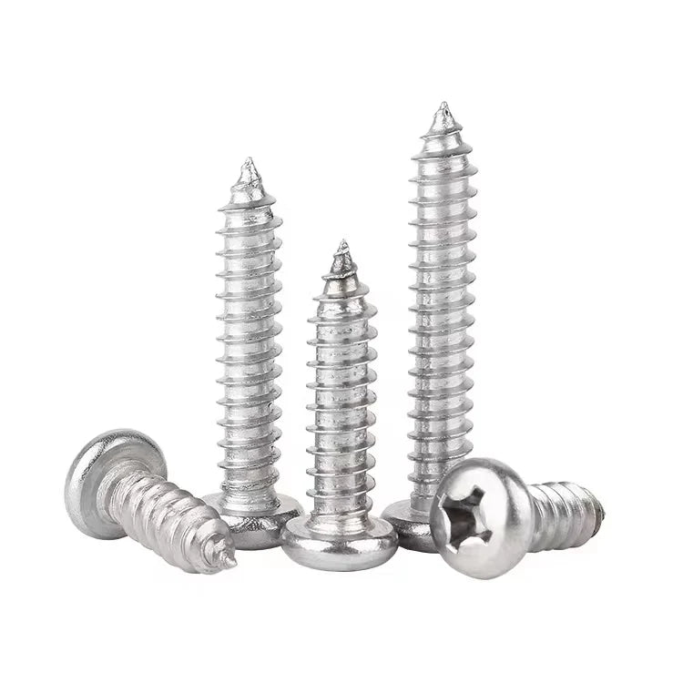 Stainless Steel DIN7981SS304 SS316 Cross Recessed Pan Head Self Tapping Screws
