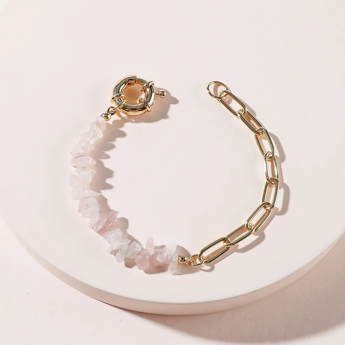 Irregular Raw Crystal Bracelet Rough Amethyst Bracelet Best Friend Gift