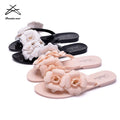 Wholesale Women Fashion Summer Flat Shoes Flower Thong Shoes Toe Women's slippers Sandals Lady Slipper Flip Flop