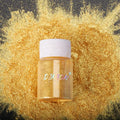 Custom Logo Metallic Cosmetic Glitter Powder Shimmer Eye Shadow DINZON Private Label Golden Silver Glitters for Long Lasting