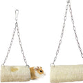 Natural Loofah Tunnel Toy Eco-Friendly Cage Hanging Sports Toys for Playful Pets Teeth Cleaning Grinding Feeder for Chipmunks