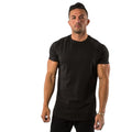 Quick-drying Solid Woven Men's Summer Sports T-shirt Outdoor Marathon Running Workout Elastic 200 Grams Short