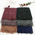 Professional TR Cotton Custom Luxury Scarves Women Muslim Hijab Head Other Scarf Ethnic Pashmina Stylish Soft Lace Shawl
