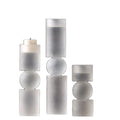 Crystal Cylinder Tea Light Glass Candle Holder for Home Decoration