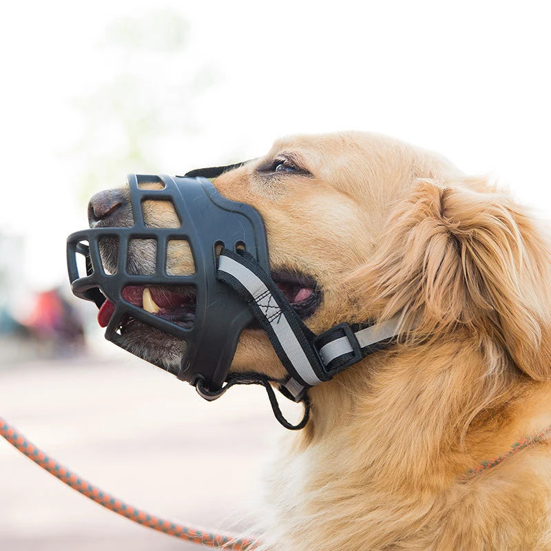 Wholesale 2025 NEW Dog Muzzle Soft Rubber Basket Muzzle Cage Pet Muzzle for Small Medium Large Dogs