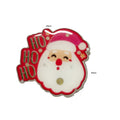 Christmas Flashing LED Light Pin Badge Fashion Style Santa Claus and Snowflake New Arrival Plastic Father Badge