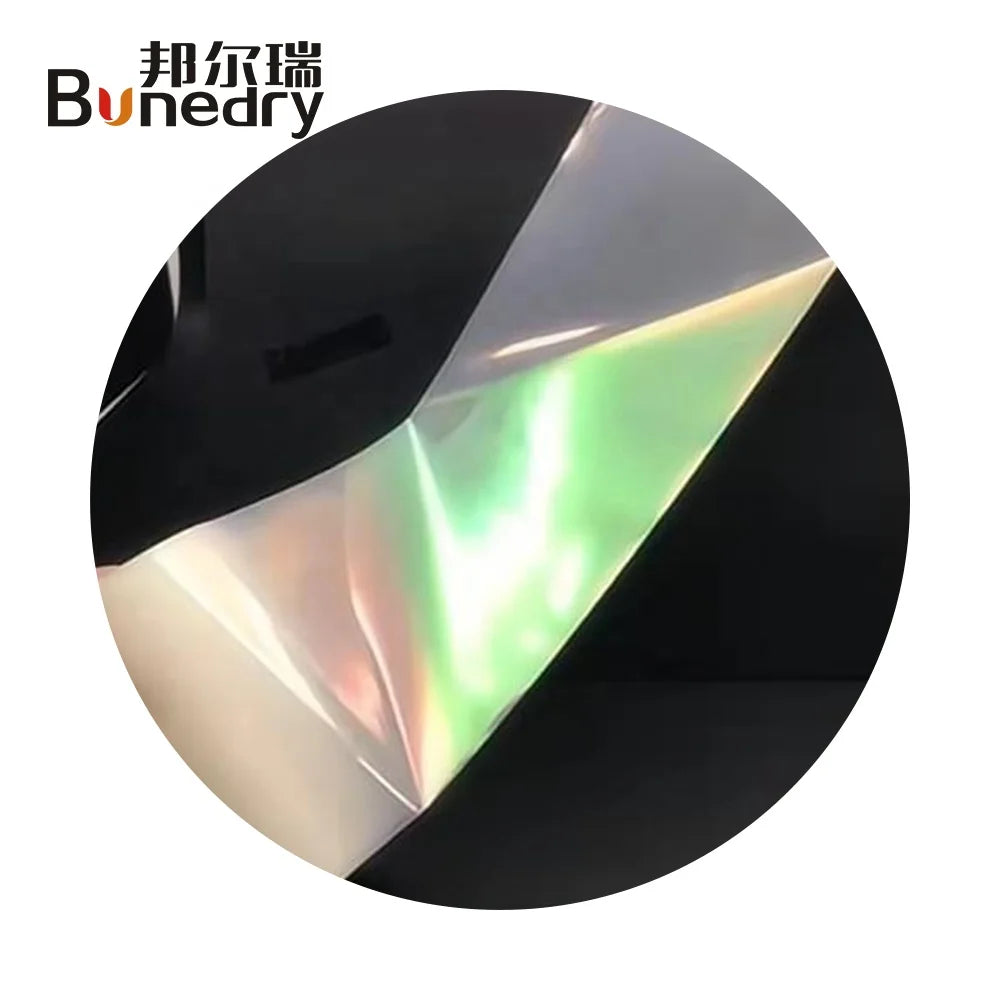 Hot Stamping Foil Red to Green Optical Variable Glossy Pearl White Foil 66mm*200m Rainbow Foil Holographic