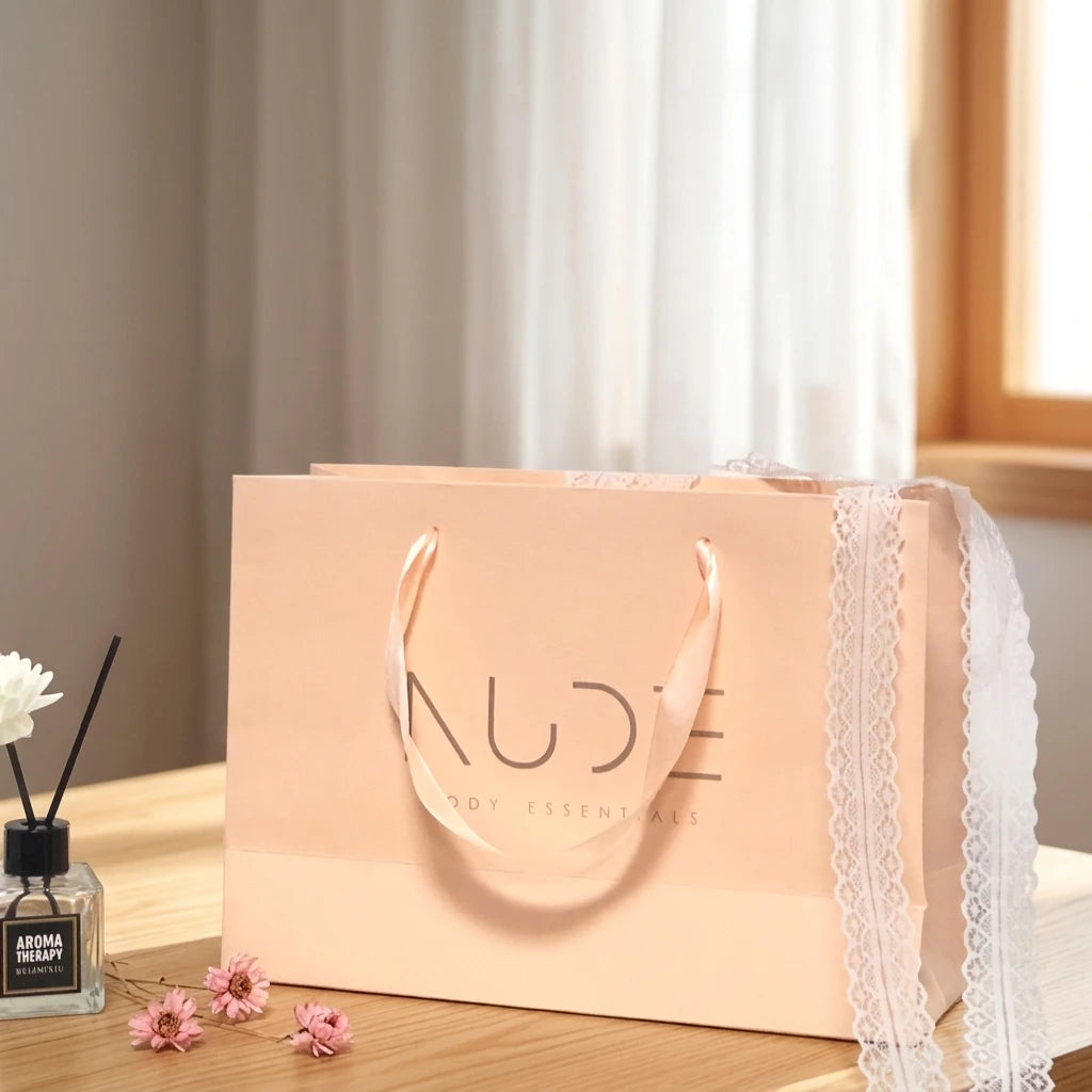 Luxury Paper Shopping Bags With Ribbon Custom Paper Bags for Clothing Cosmetic Shoes Gift Packaging