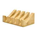 Wood Soap Holder Dish Bamboo Rack Wooden Bar Holder Soap Saver Bar Soap Holder with Self Draining Tray
