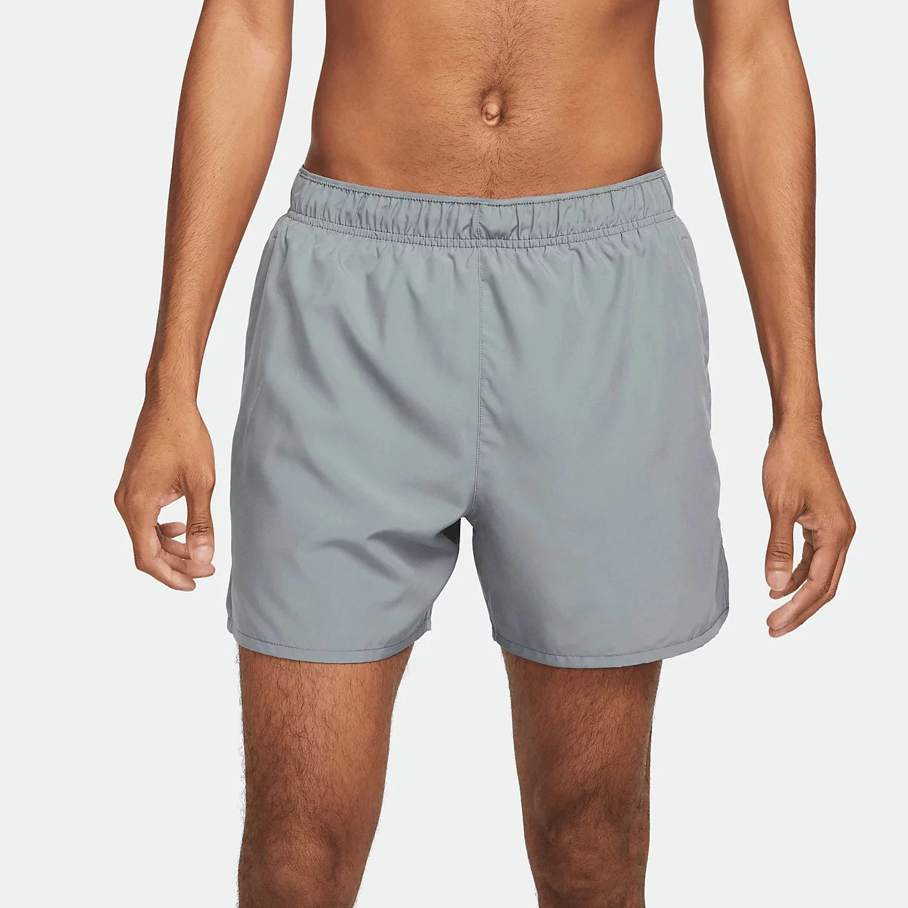 Wholesale Men's 100% Polyester 5" Sporty Solid Elastic Waistband Lined Quick Dry & Breathable Running Shorts