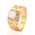 Party Ring Gold 18K Gold Wedding Ring Set 18K Gold Ring Jewelry Women Engagement