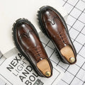 Light Mesh United States Thick Sole Carved Casual Autumn Work Boots Anti-slip Wear-resistant Office Wedding Dress Shoes