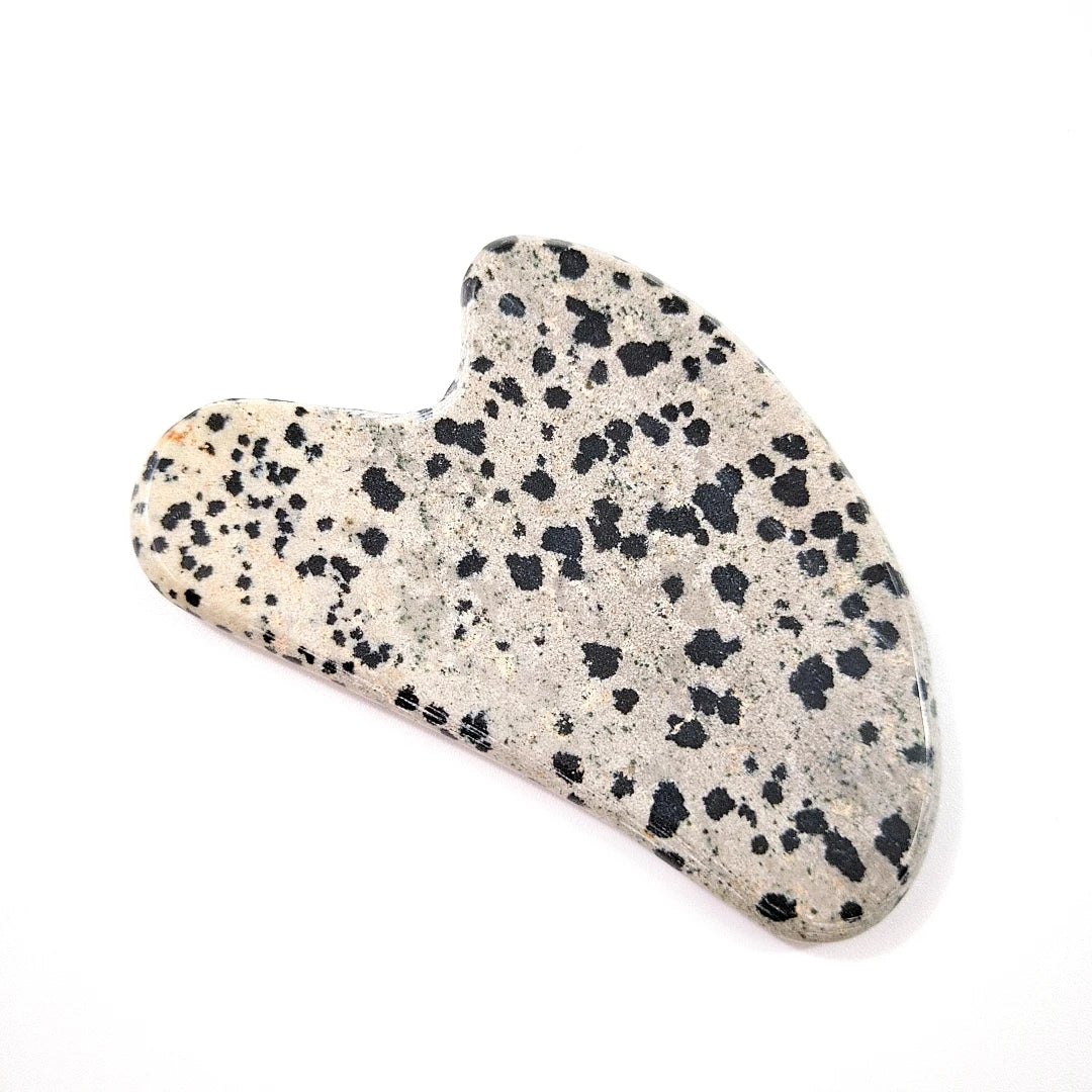 Huiying Online Shop Heart Dalmatian Jasper Gua Sha Facial Massage Gua Sha