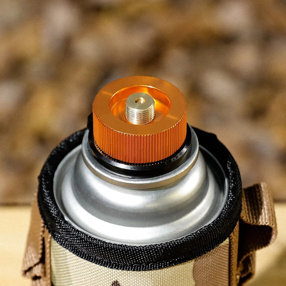 Outdoor Camping Gas Canister Adapters Latching Snap-on Gas Canister Adapters Round Stove Head Adapters