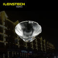 China Pmma Led 22mm Led Single Lens with White Holder for High Power Led Optics Lens 60 Deg
