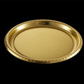 Commercial Grade Disposable Tableware for Banquet Catering Gold Silver Metallic Coated Plastic Dinner Plates Stackable Trays
