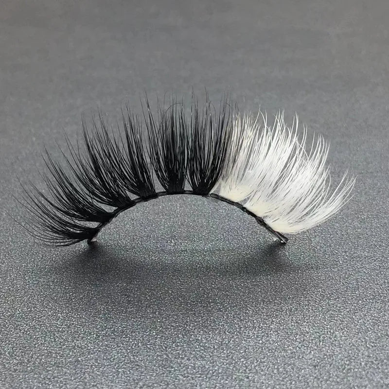 Fluffy Colored Eyelashes Wholesale Faux Mink Eyelash Vegan False Lashes With Private Label Lash Box