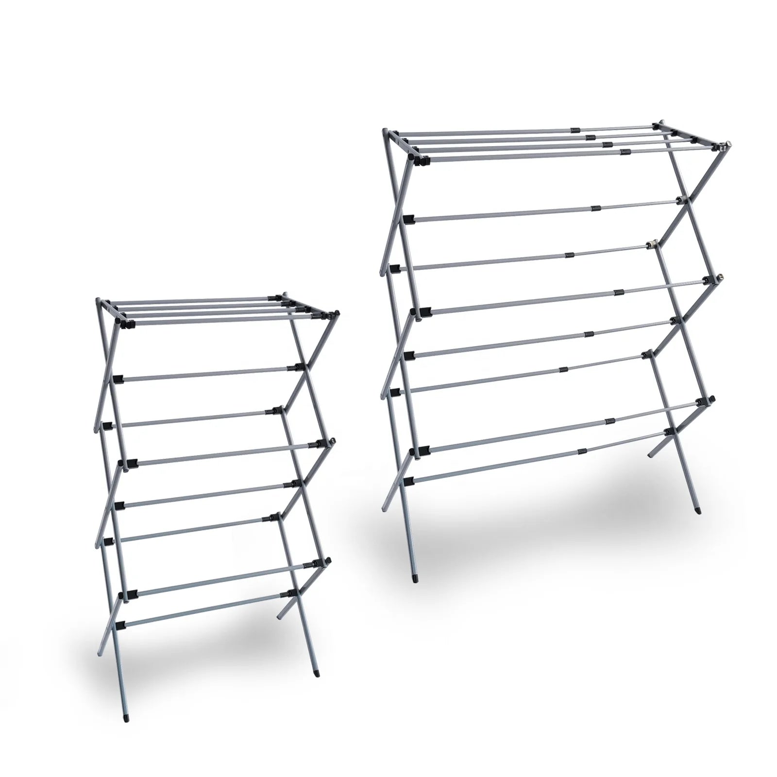 Folding Laundry  Rack Use Outdoor Light Weight  Accordion Metal Standing Clothes Dryer  Hanger