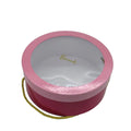 Valentine's Day Luxury round Kraft Paper Presentation Gift Box with PVC Window for Flowers