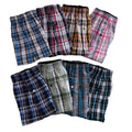 Big Stock Available Traditional Men's Underwear Cotton Plaid Boxer Shorts Comfy Loose Pajamas Home Wear Shorts