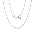 RINNTIN SC19 Wholesale Silver Chain Solid 925 Sterling Silver Necklace Snake Chain for Women