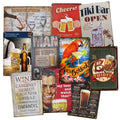 Cheers Beer Tiki Bar Vintage Metal Plate Tin Signs 20cm X 30cm Retro Wall Decor for Lounge Bar Cafe Home Kitchen Restaurant