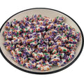 100 Pieces/pack Floral Print Multicolored Polymer Clay Beads DIY Bracelet Necklace Flower Pattern for Jewelry Making