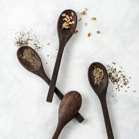 Best-selling Natural Eco-friendly Outdoor Travel Cutlery Reusable Portable Vegan Organic Salad Serving Coconut Shell Spoons