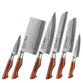 Powder Steel Kitchen Knives 6PCS 73 Layers Damascus Powder Steel Kitchen Knife Set